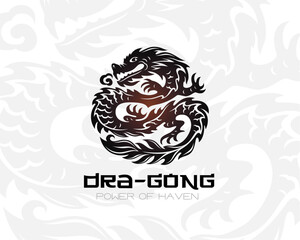 Dragon logo template.