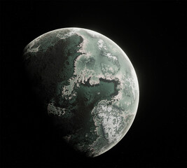  Planet, space, 3d illustration, 3d rendering