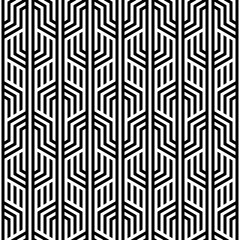 Vector seamless texture. Modern geometric background. Lattice with hexagonal tiles.