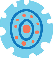 Flower of abstract shape in modern line art style. Spring floral bouquet, romantic gift. Creative drawing. Trendy stylized blooms. Isolated hand-drawn graphic vector illustration