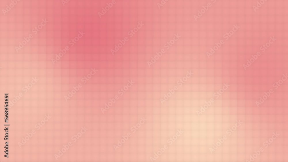 Poster light coral, fruit shake, blushing apricot and peach puff pixelated gradient motion background loop.
