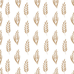 Wheats seamless fabric design seamless pattern background