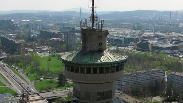 Top of the Genex building, Belgrade.