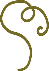 Colored pumpkin green spiral branch hand drawn vector graphic illustration. Colorful drawing autumn vegetable whole, slice and halves isolated on white background. Seasonal fresh plant bundle