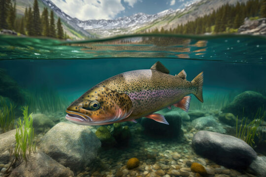 Trout Underwater Images – Browse 20,468 Stock Photos, Vectors, and