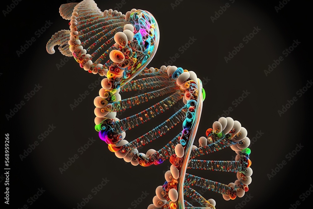 Poster the helical shape of dna the basic dogma transcription and translation the dna helix the complementa