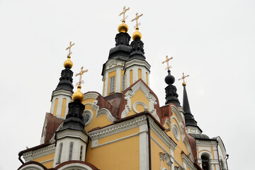 Fototapeta na wymiar Resurrection church in Tomsk, Russia.