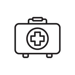 first aid box icon design vector template