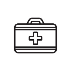 first aid box icon design vector template