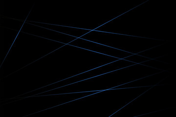 Abstract black with blue lines, triangles background modern design. Vector illustration EPS 10.