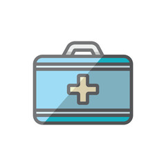 first aid box icon design vector template
