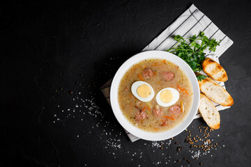Easter in Polish: sour flour soup for Easter breakfast