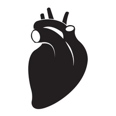 heart icon logo vector design template