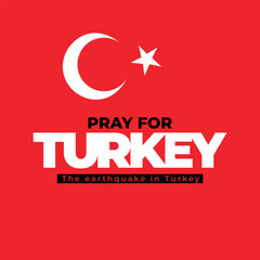 The Epicenter of the earthquake in Turkey. Pray for Turkey. Vector illustration.