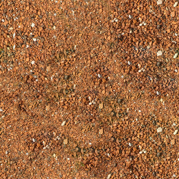 broken crushed red bricks gravel ground texture. Used in a garden or as a part of a park design. Can be used in bigger illustrations of 3d designs
