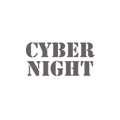 Cyber Night text