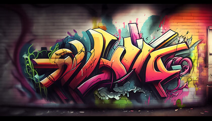 Graffiti art. Ai generated
