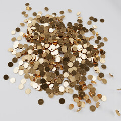 3d rendering - Golden coins