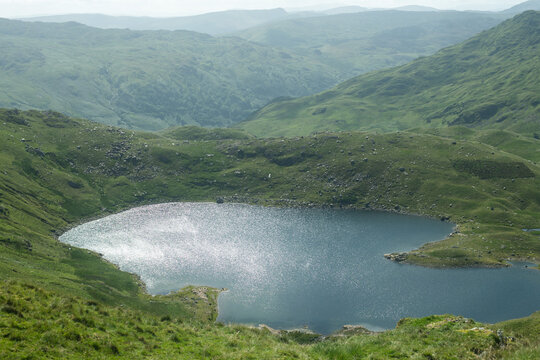 Mountain lake in Highlands, Scotland