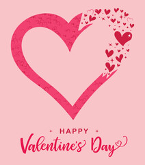 Valentine's day love t shirt design with Love Valentine's day elements.