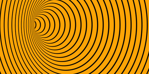 Wormhole optical illusion. Optical art background.