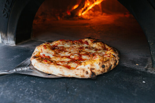 Cheese Pizza in Pizza Oven