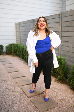 Woman Posing outside.
