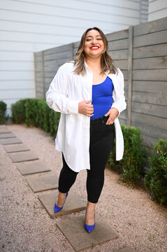 Woman Posing outside.