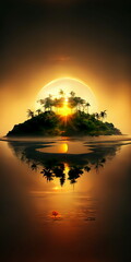 Island Sunset #1