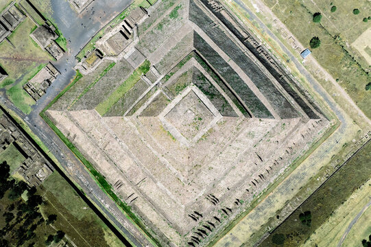Aerial View To Teotihuacan