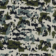 pattern background. Army Camouflage wrap Seamless snake Pattern abstract Vector.