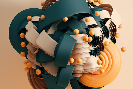 Abstract background with smooth shapes