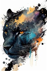 black panter, feline, cat