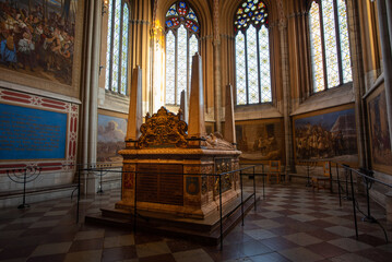 Gustav I of Sweden (Gustav Vasa) tomb, place of burial. Tomb of Gustav I Vasa and his Consorts