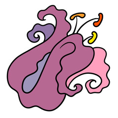 Beautiful flowers hand drawing. Decorative element for birthday party, wedding invitation, summer holyday mood. Botanical floral, garden theme.