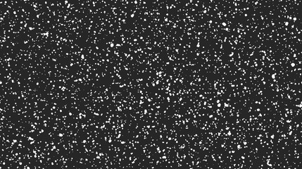 Seamless grunge speckle texture. Distress grain background. Grungy splash repeated effect. Dirty overlay repeating pattern. Black and white splattered particles, splashes, drops wallpaper. Vector