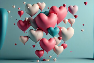 heart of hearts, heart shaped balloons, valentines, love, pink valentine hearts, heart, love, 