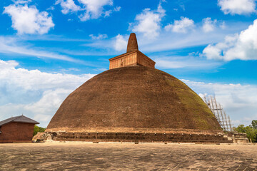 Abhayagiri stupa in Sri Lanka