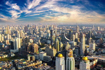 Aerial view of Bangkok