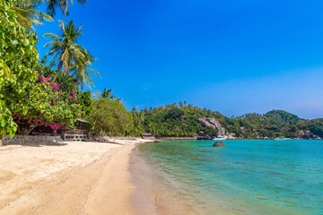 Taa Toh beach at Koh Tao island