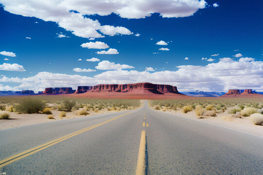 highway in the desert,