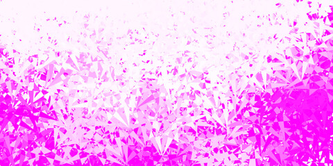 Light pink vector template with triangle shapes.