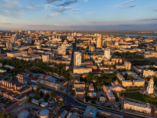 Above Samara on summer evening