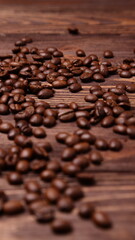 Roasted coffee beans, dark seed