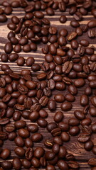 Roasted coffee beans, dark seed