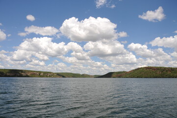 clouds over the lake