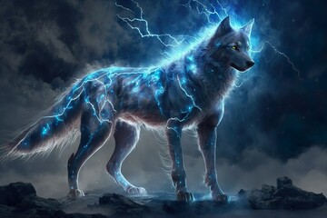 Lightning wolf