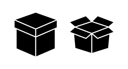 Box icon vector illustration. box sign and symbol, parcel, package