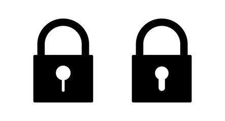 Lock icon vector illustration. Padlock sign and symbol. Encryption icon. Security symbol