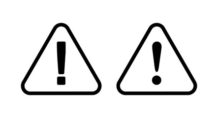 Exclamation danger sign illustration. attention sign and symbol. Hazard warning attention sign